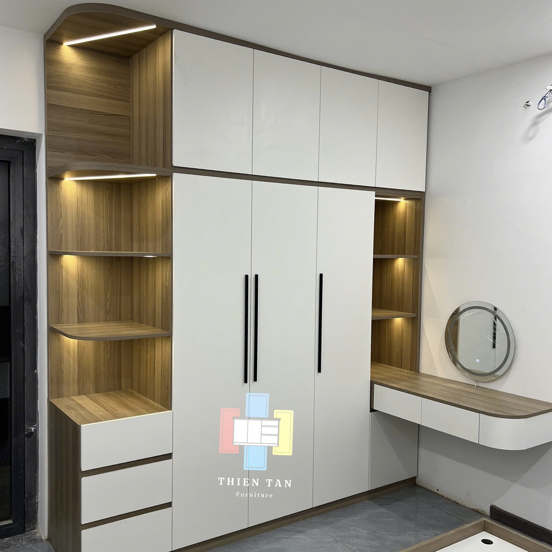 Tủ áo gỗ MDF chống ẩm - TA001